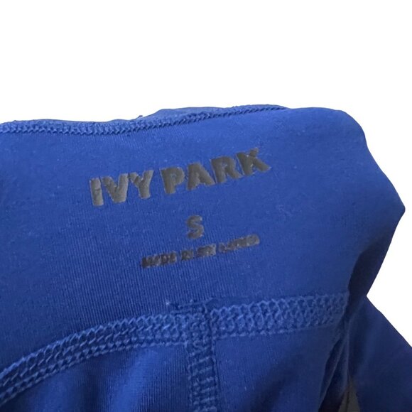 Ivy Park Womens Royal Blue Logo Side Stripe Mid Rise Full Length Leggings Size S - Picture 5 of 6